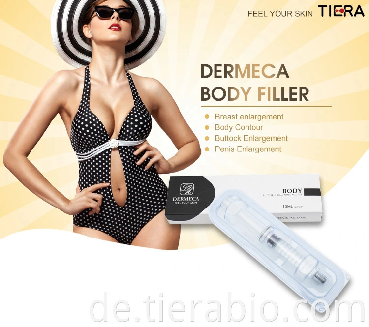 Großhandelspreis Body Dermal Filler Säure Hyaluronsäure Gel für Brustimplantate und Gesäß Penis Enhancement Injection 10ml